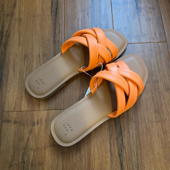 NWT Orange Sandals - Picture 2 of 5